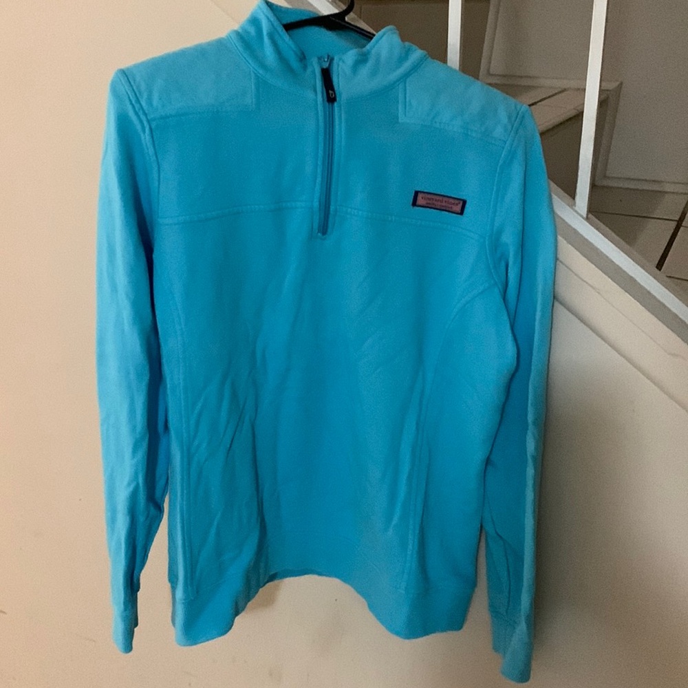 Womens bright blue vineyard vines sheep shirt (size m)